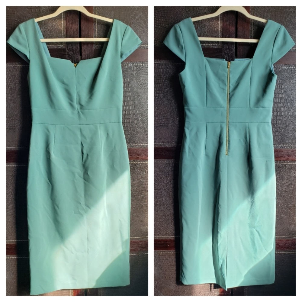 Maggy London Size 6 Mint Green Midi Dress NWOT